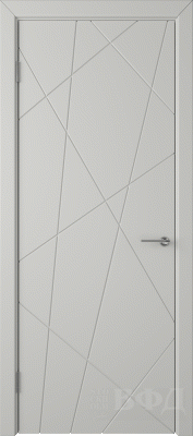 Межкомнатная дверь "Флитта (26ДГ02)", пг, светло-серый