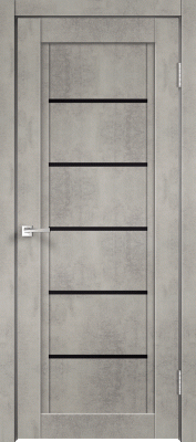 Межкомнатная дверь "NEXT 1", по, Муар светло-серый