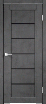 Межкомнатная дверь "NEXT 1", по, Муар темно-серый