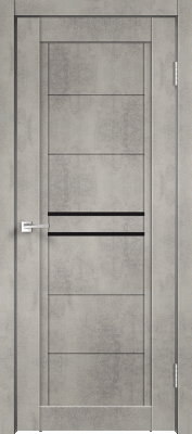 Межкомнатная дверь "NEXT 2", по, Муар светло-серый