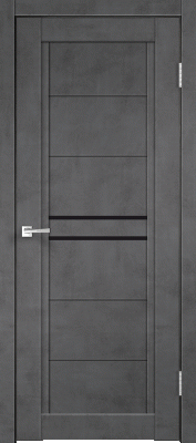 Межкомнатная дверь "NEXT 2", по, Муар темно-серый