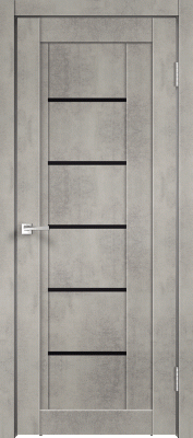Межкомнатная дверь "NEXT 3", по, Муар светло-серый