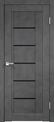 Межкомнатная дверь "NEXT 3", по, Муар темно-серый