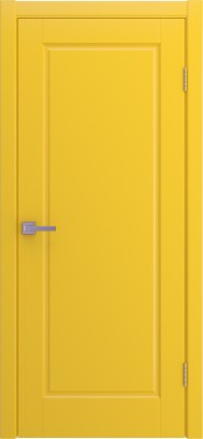 Межкомнатная дверь Amore, пг, эмаль желтая