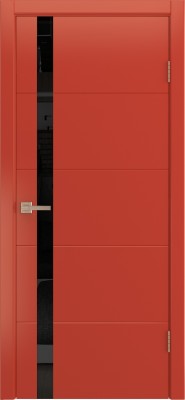Межкомнатная дверь Barocco, по, эмаль красная
