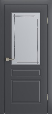 Межкомнатная дверь Belli, по, эмаль графит