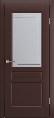 Межкомнатная дверь Belli, по, эмаль шоколад