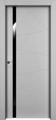 Межкомнатная дверь "Берген", по, серый