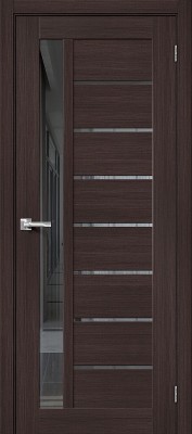 Межкомнатная дверь "Порта-27Б", Mirox Grey, Wenge Melinga