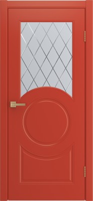 Межкомнатная дверь Donna, по, эмаль красная