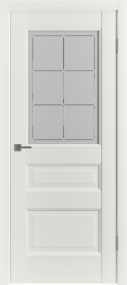 Межкомнатная дверь "Emalex E3", по Emalex Midwhite