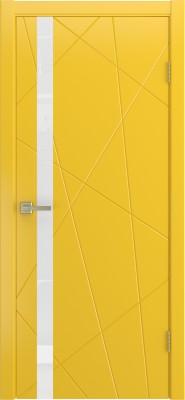 Межкомнатная дверь Fiesta, по, эмаль желтая