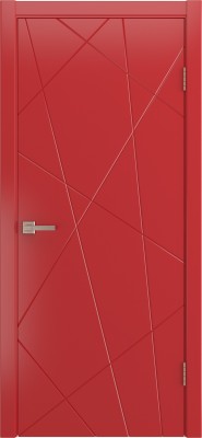 Межкомнатная дверь Fiesta, пг, эмаль красная