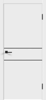 Межкомнатная дверь "Flat H2", пг, белая