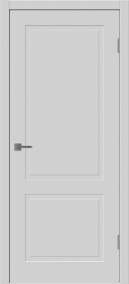 Межкомнатная дверь "Флэт 2", пг, светло-серый
