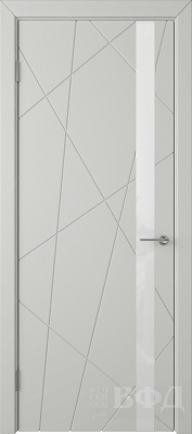 Межкомнатная дверь "Флитта (26ДО02)", по, светло-серый