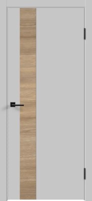 Межкомнатная дверь "Galant DUO 2", пг, Эмалит светло-серый