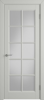 Межкомнатная дверь "Гланта", по, светло-серый
