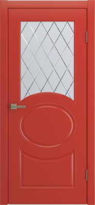 Межкомнатная дверь Olivia, по, эмаль красная