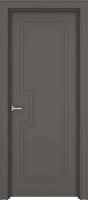 Межкомнатная дверь "Паспарту-П", пг, серый