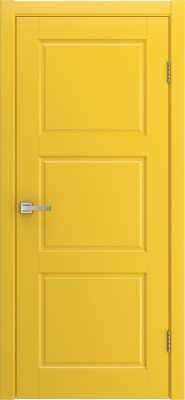 Межкомнатная дверь Rim, пг, эмаль желтая