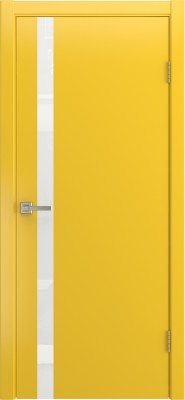 Межкомнатная дверь Zerro, по, эмаль желтая