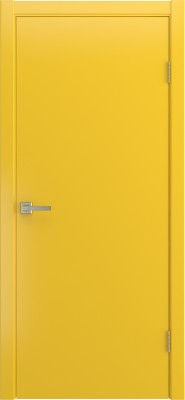 Межкомнатная дверь Zerro, пг, эмаль желтая